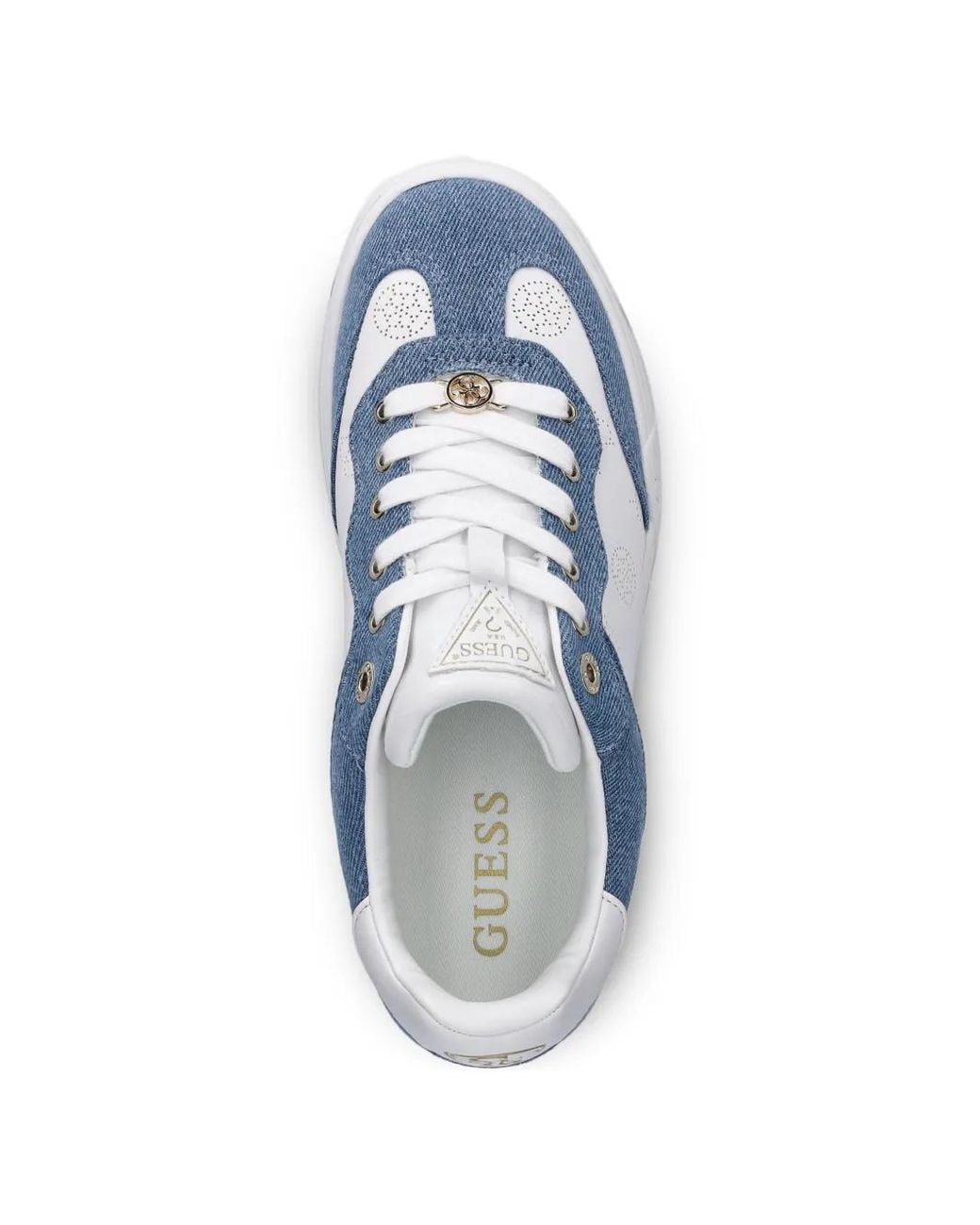 Guess Blue Swole Perforated Sneakers