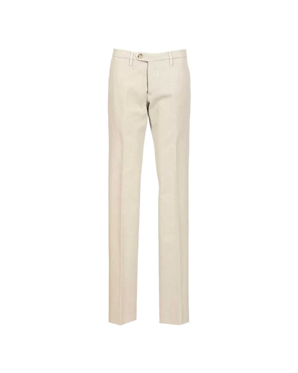 Al Duca D'aosta Natural Pressed-Crease Drill Trousers for men
