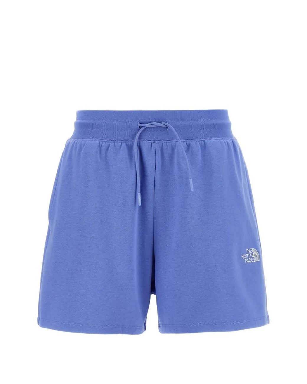 The North Face Blue Logo-Embroidered Drawstring Shorts
