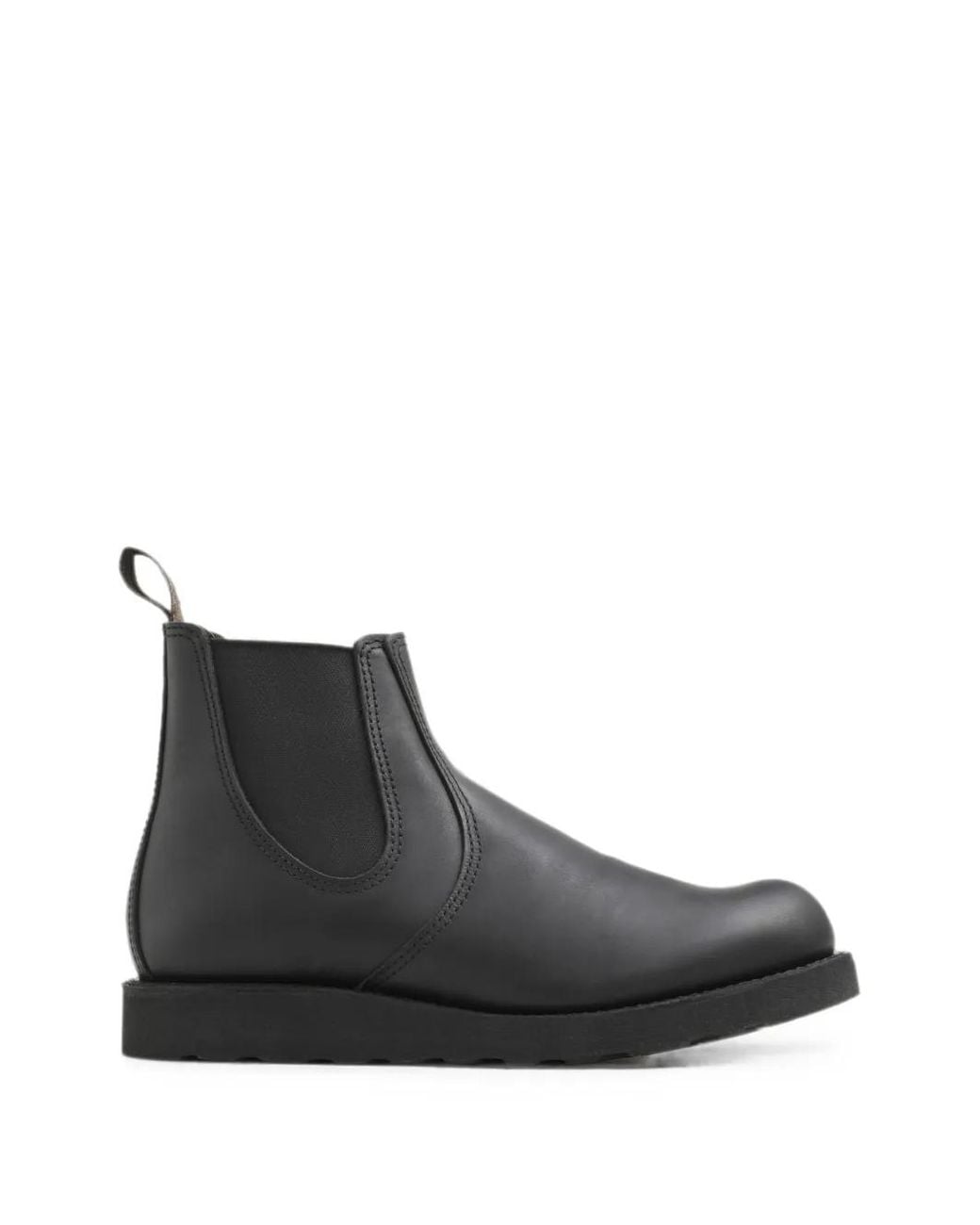 Red Wing Black Classic Chelsea Leather Boots for men