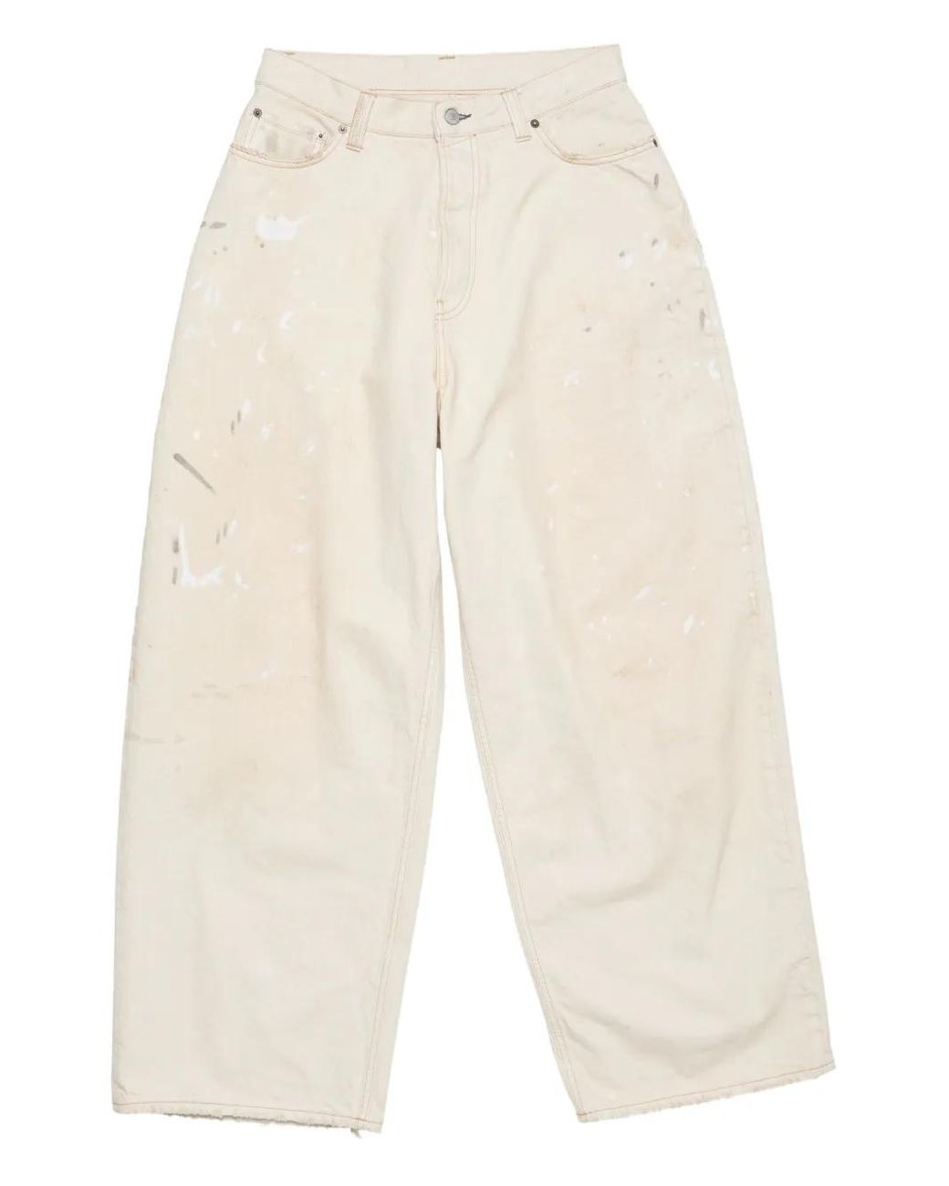 Acne 2023 Jeans Mit Logo-Patch in White für Herren