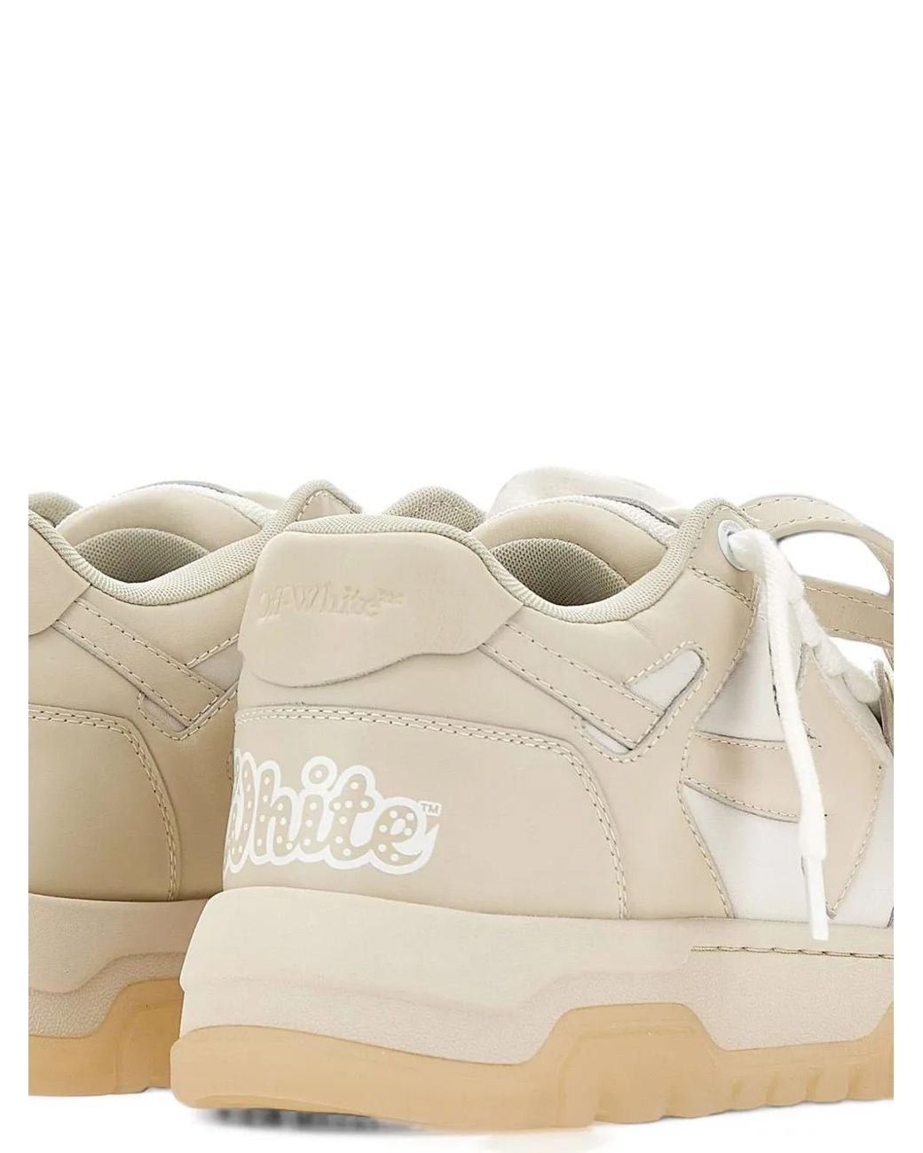 Off-White c/o Virgil Abloh White Out Of Office Chunky Varsity Sneakers