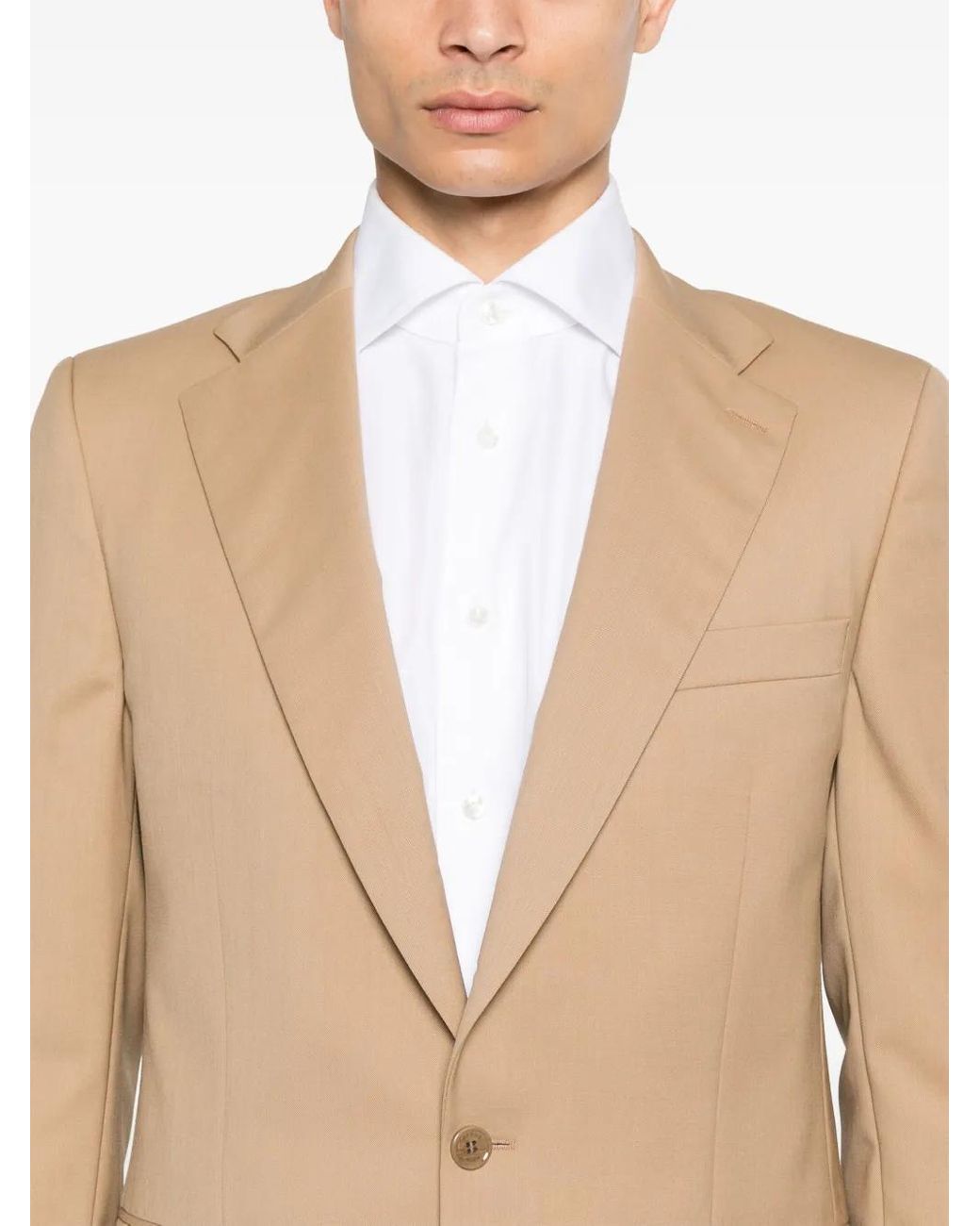 Fursac Natural Twill-Weave Suit for men