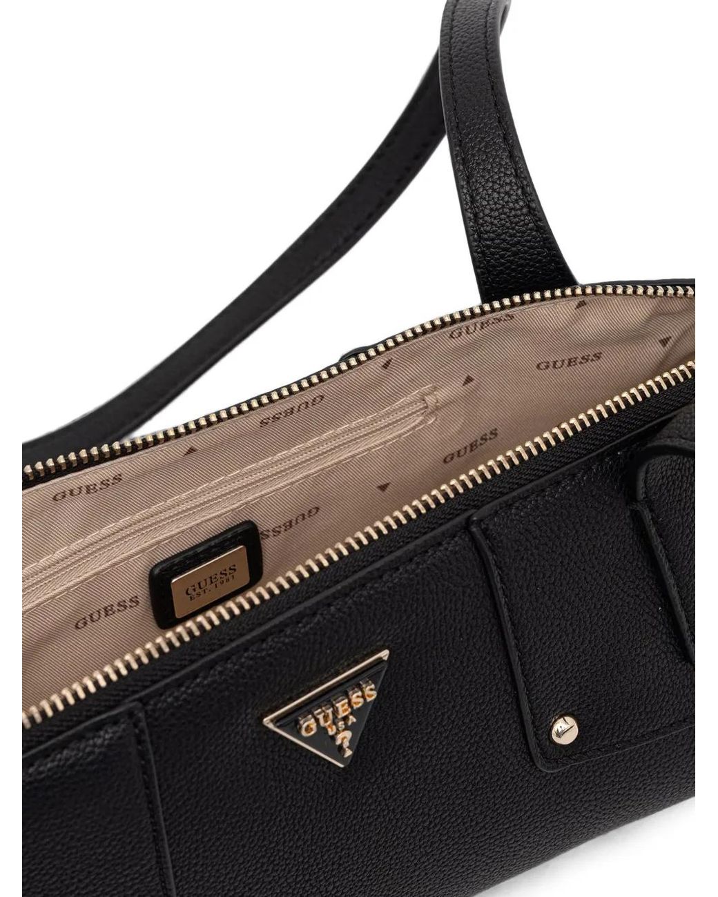 Guess Black Darcy Logo Shoulder Bag