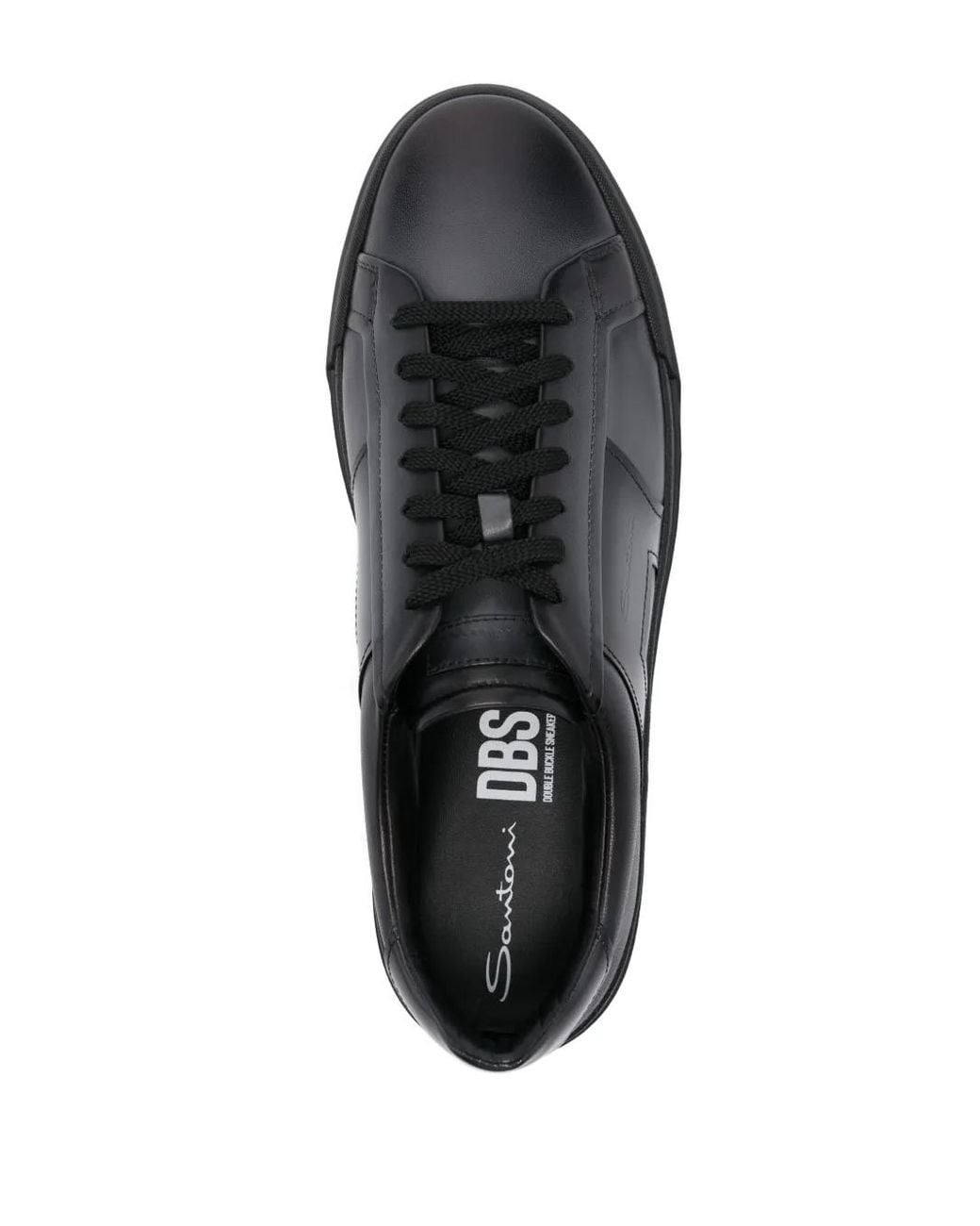 Baskets Double Buckle Santoni pour homme en coloris Black