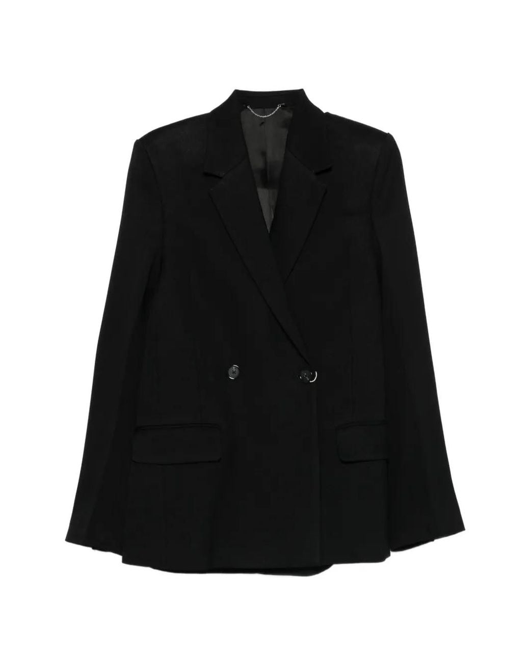 Totême Black Long Boxy Blazer