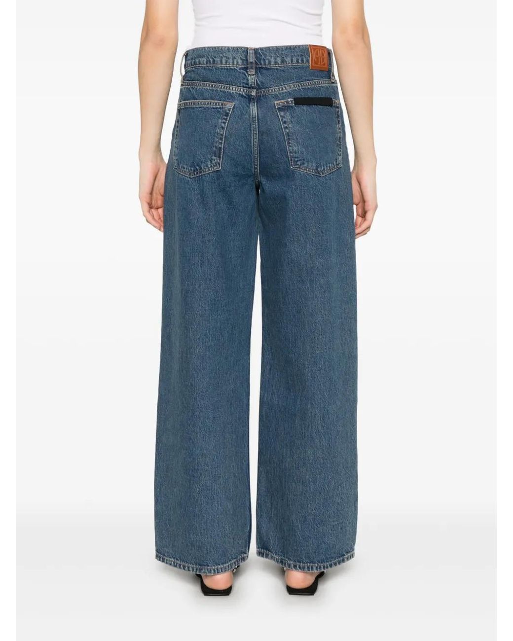 Anine Bing Blue Straight Jeans