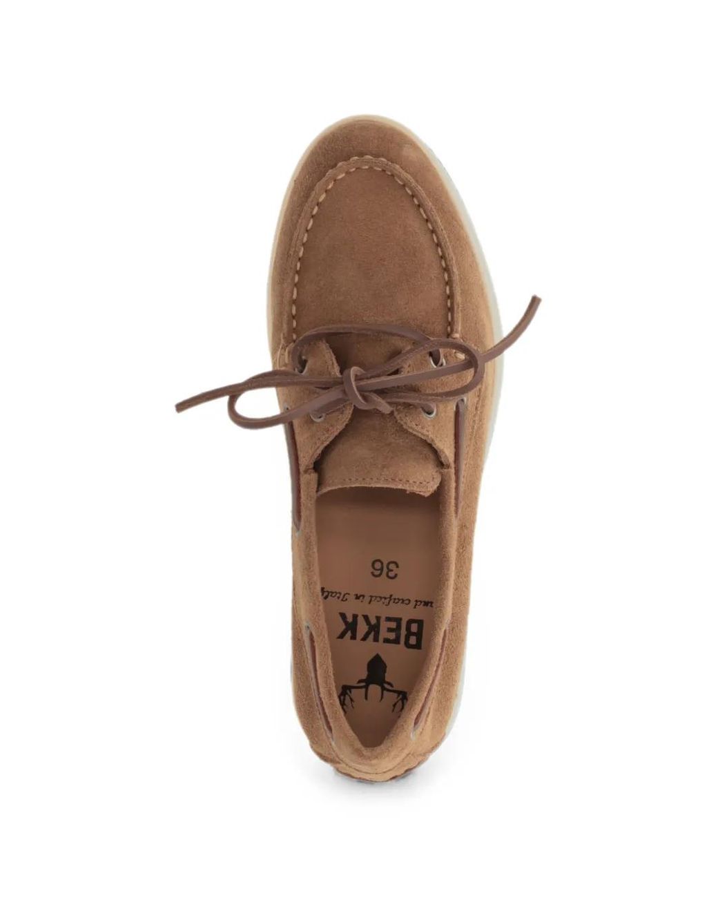 Bekk Brown Almond-Toe Boat Shoes