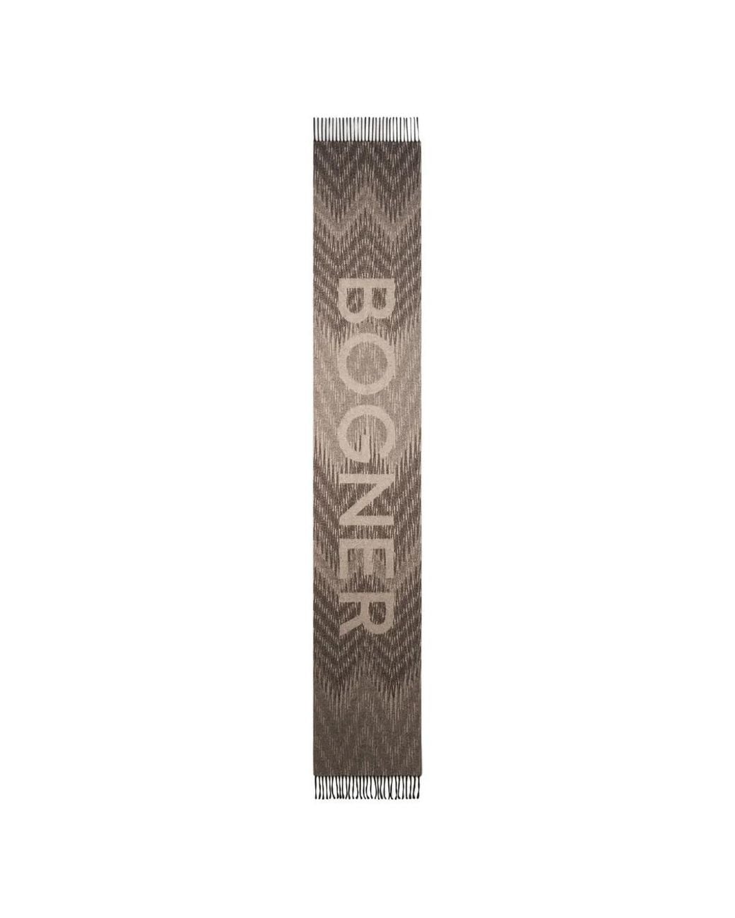 Bogner Schal Mit Jacquard-Logo in White für Herren