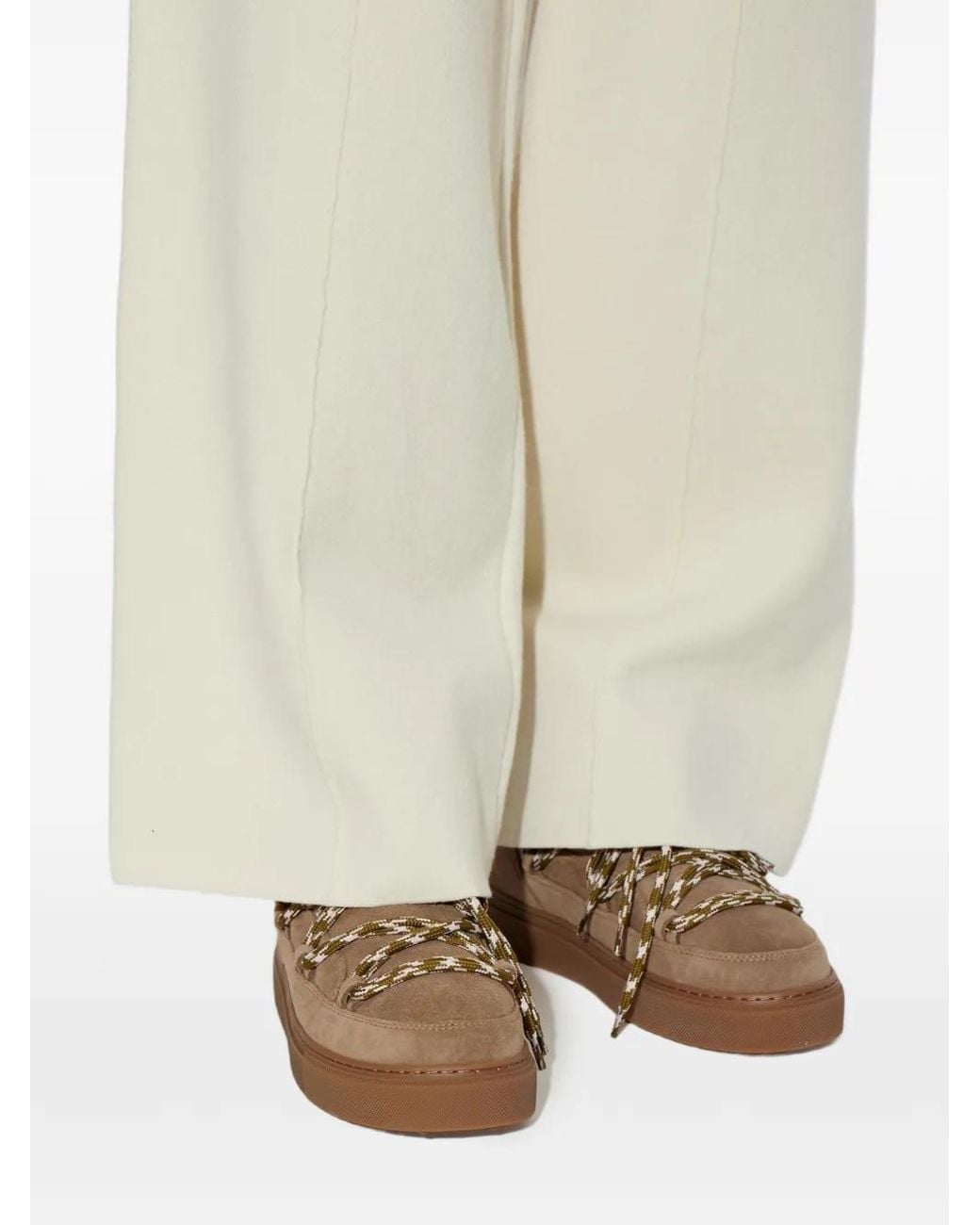 Inuikii Brown Double Tie Suede Boots