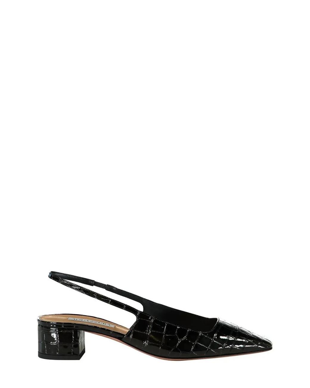 Aquazzura Black Ginza Sling 35