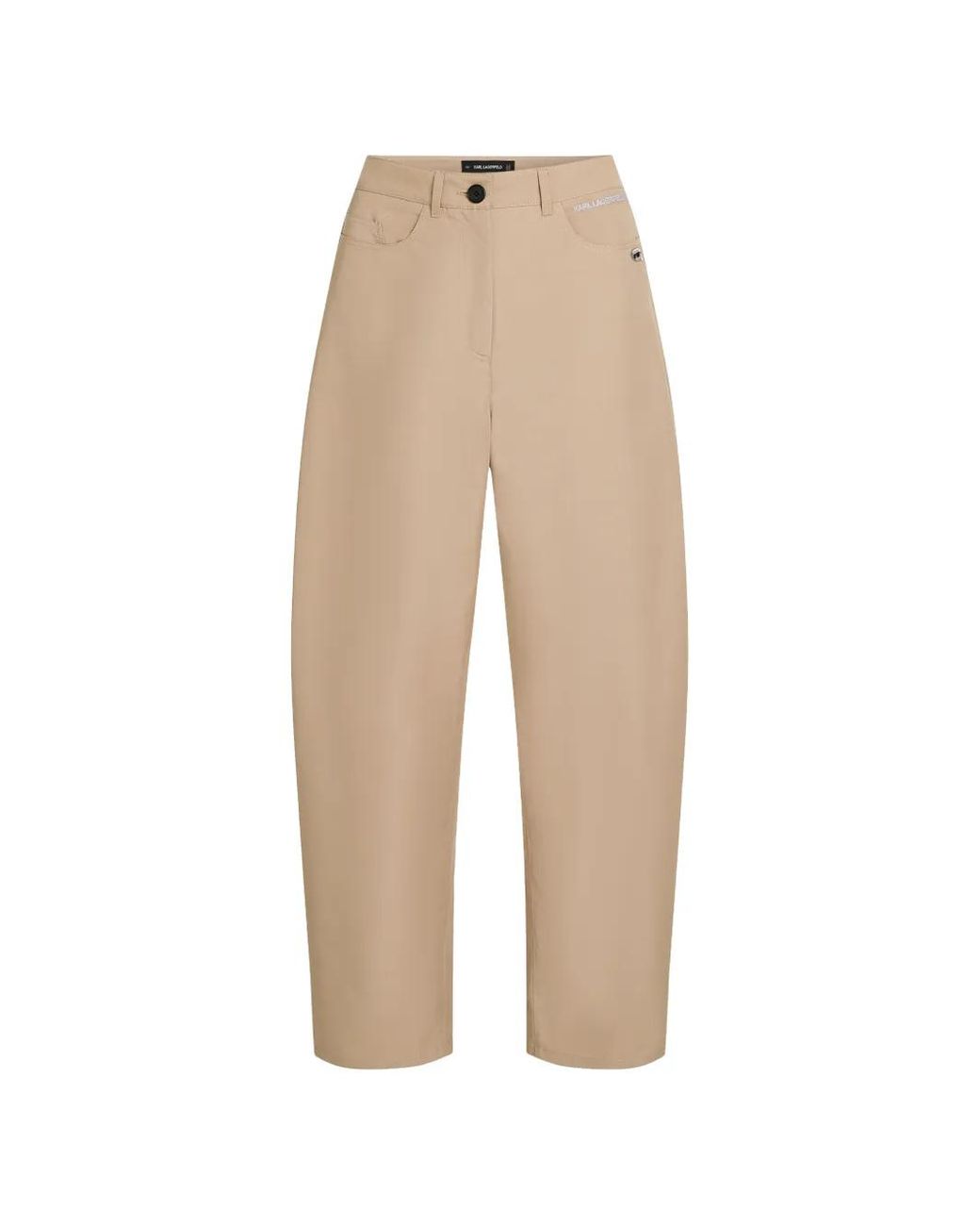 Karl Lagerfeld Natural Ikon Barrel Trousers