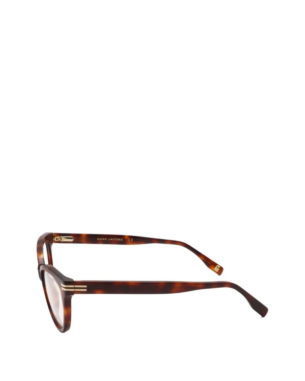 Marc Jacobs Natural Tortoiseshell-Effect Cat-Eye Glasses