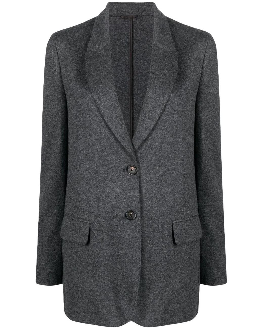 Brunello Cucinelli Kasjmier Blazer in het Gray