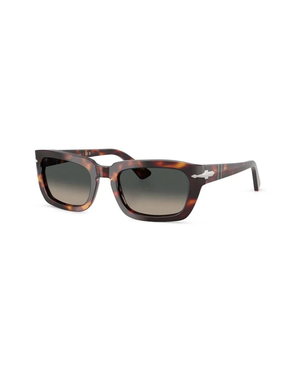 Persol Gray Tortoise-Shell Effect Sunglasses