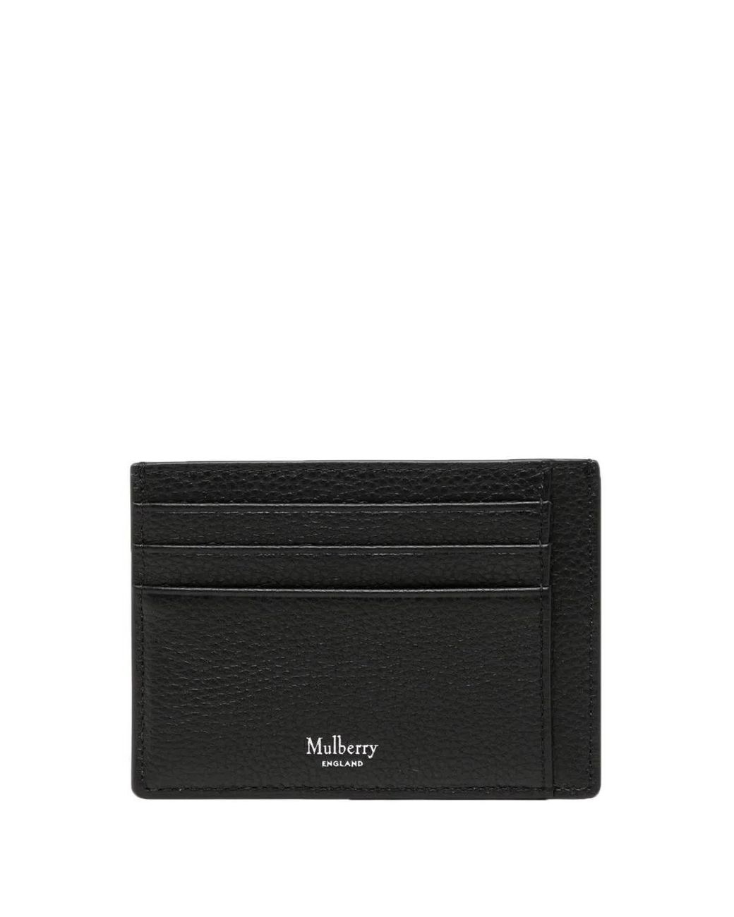 Mulberry Black Small Leather Cardholder for men