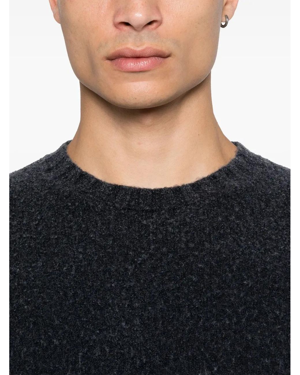 Avant Toi Blue Crew Neck Sweater for men