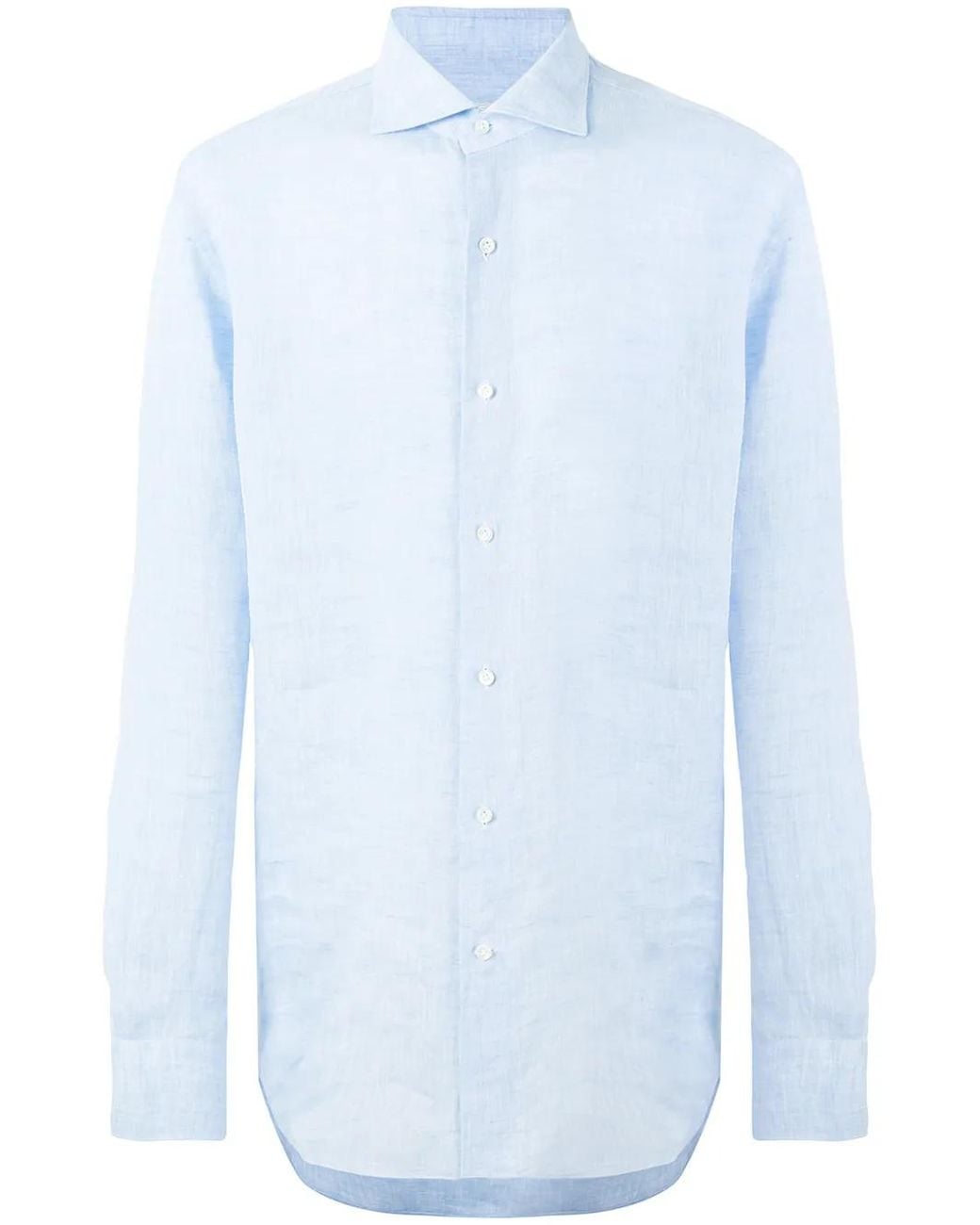 Alessandro Gherardi Blue Spread Collar Shirt for men