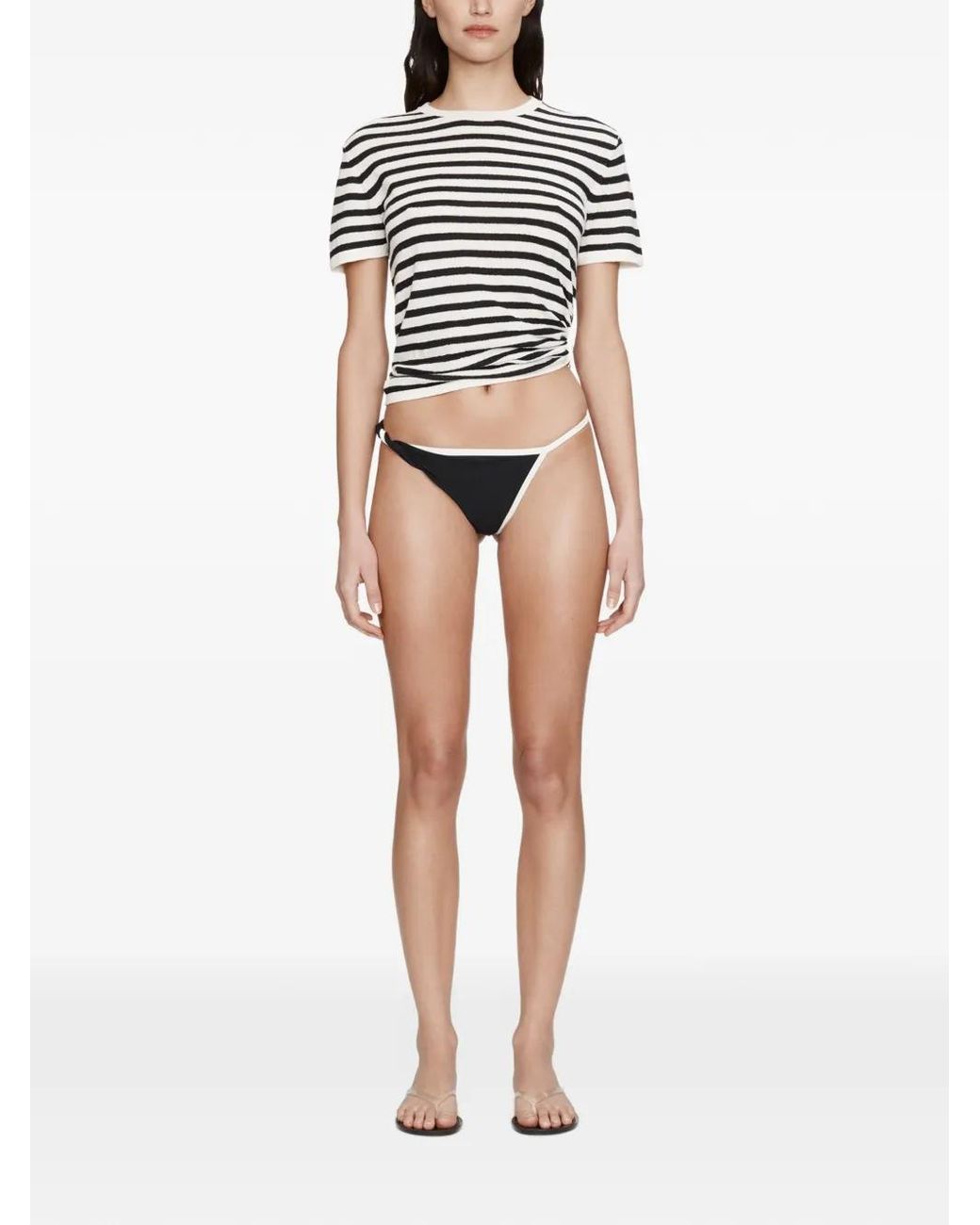 Christopher Esber Black Onda Twisted Bikini Briefs