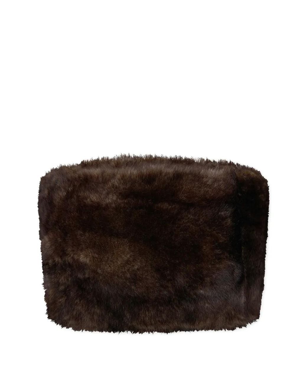 Rabanne Black Shearling Stole