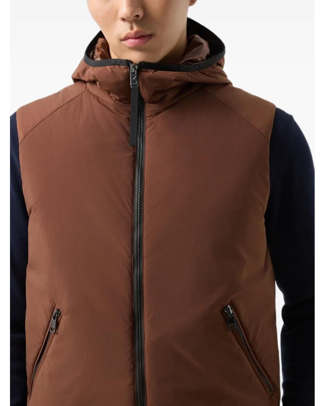 Bogner Brown Clion Lightweight Down-Filled Gilet for men