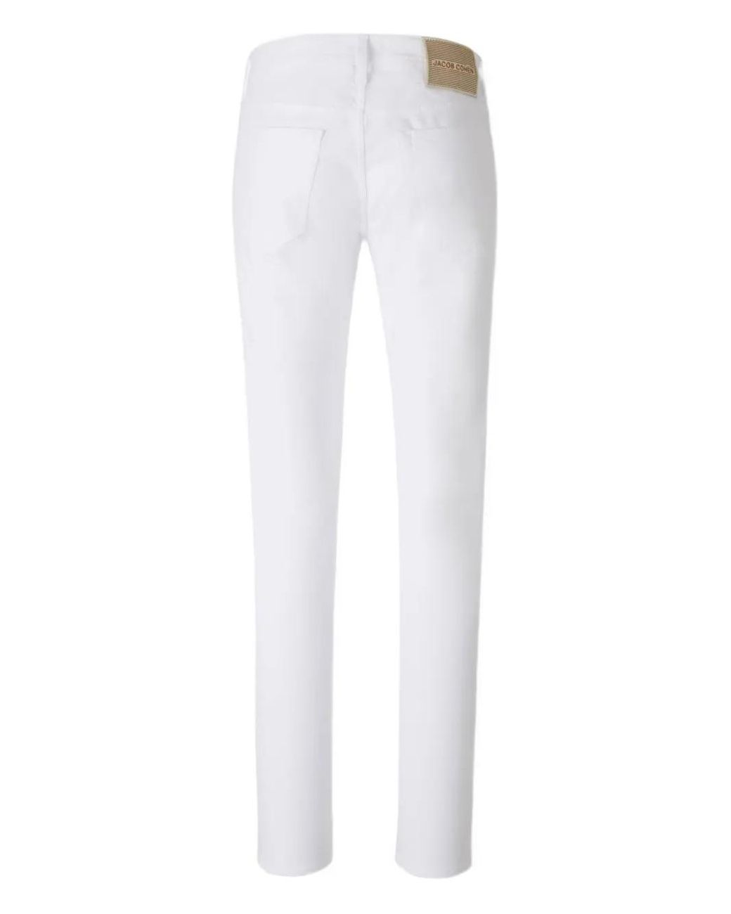 Jacob Cohen White Button-Fly Jeans for men