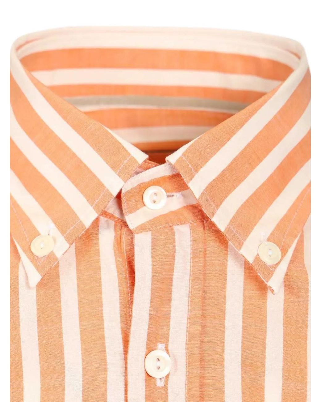 Al Duca D'aosta Pink Vertical-Stripe Button-Down Shirt for men