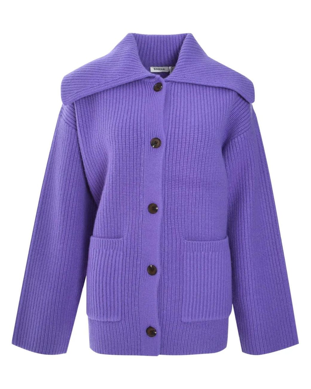 Jonathan Simkhai Purple Hollie Cardigan