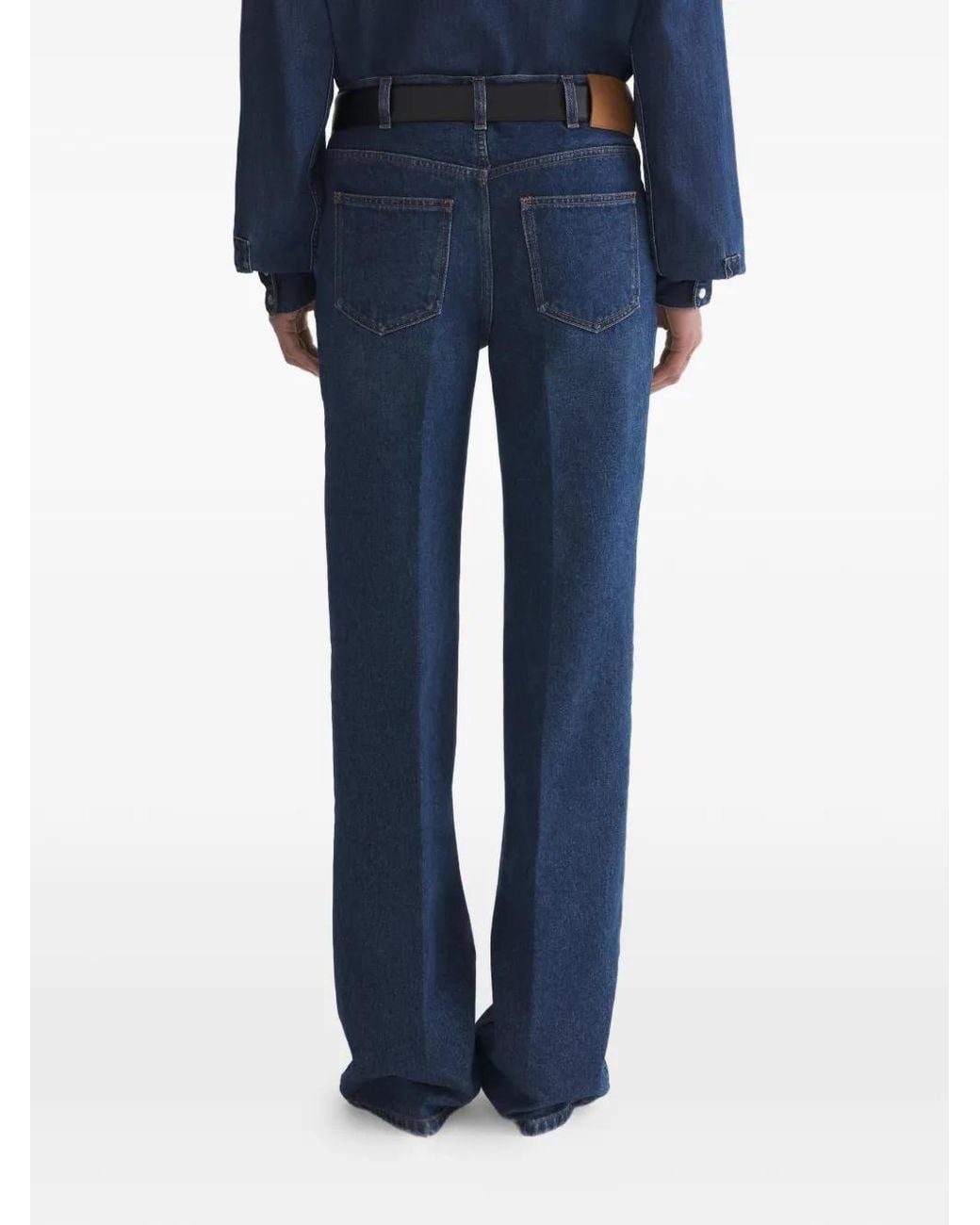 Mugler Blue Straight Trousers