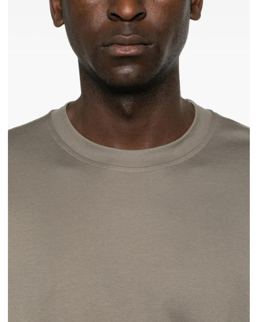 Gran Sasso Gray Crew-Neck T-Shirt for men