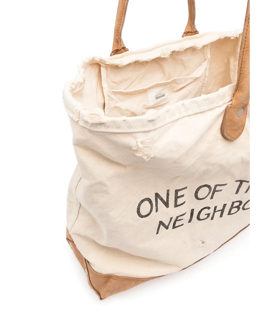 Sac Cabas À Imprimé Graphique Neighborhood en coloris Natural