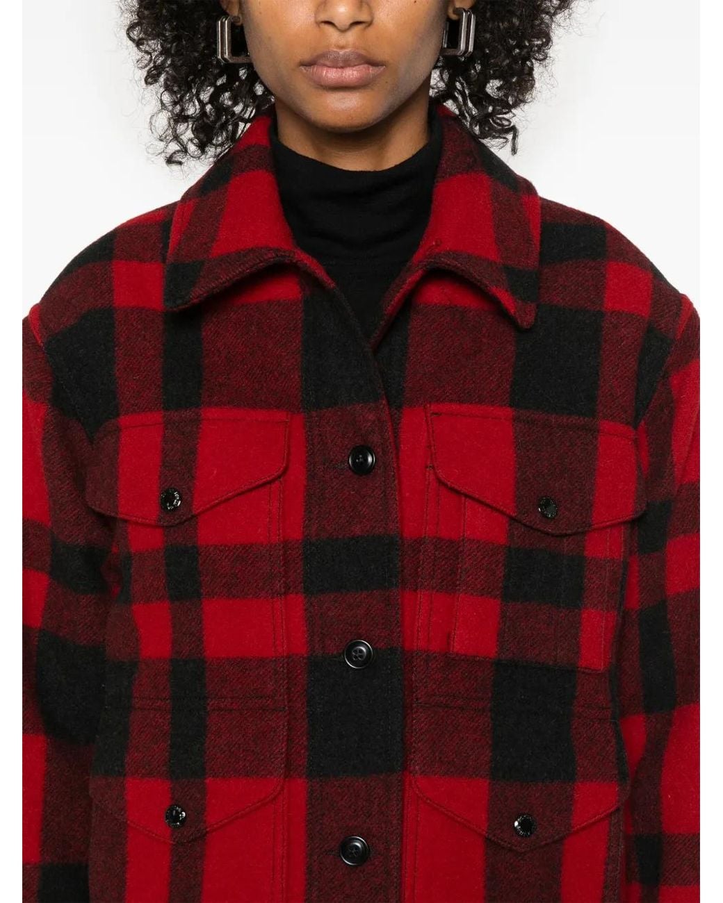 Filson Red W's Mackinaw Cruiser Jacket