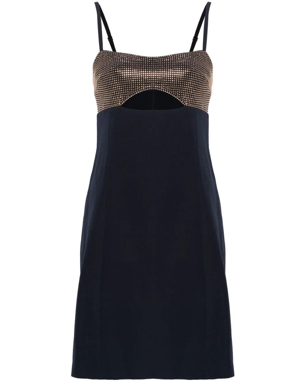 MICHAEL Michael Kors Blue Thin Straps Mini Dress