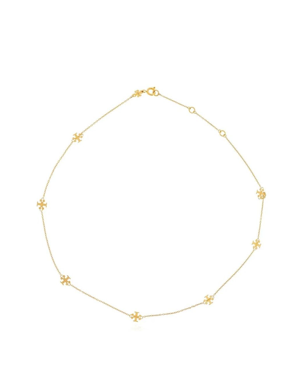 Collier À Breloque Icon Tory Burch en coloris White