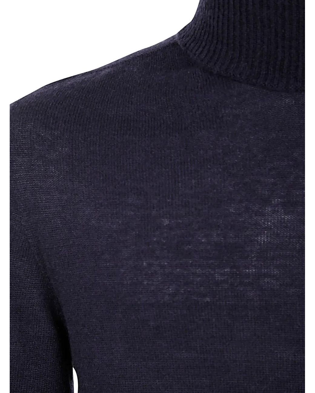 MD75 Blue Cashmere Jumper for men