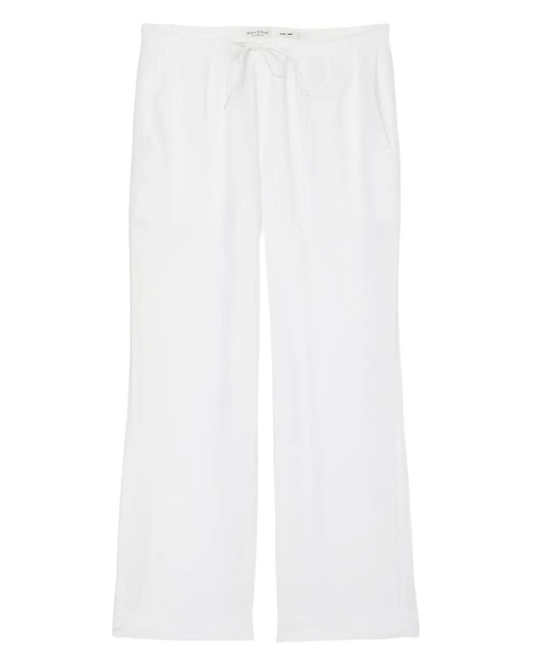 Marc O' Polo White Drawstring Trousers