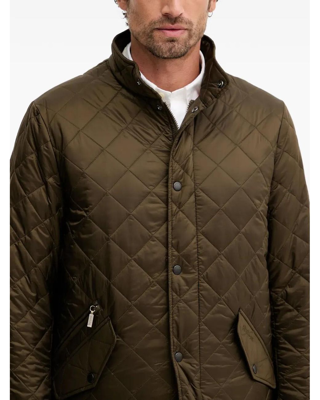 Barbour Brown Flyweight Chelsea Quilt Jacket for men