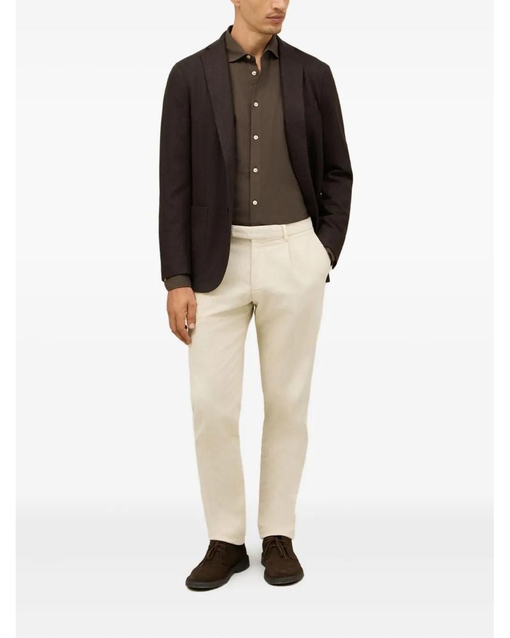 Boglioli Black Patch-Pockets Two-Button Jacket for men