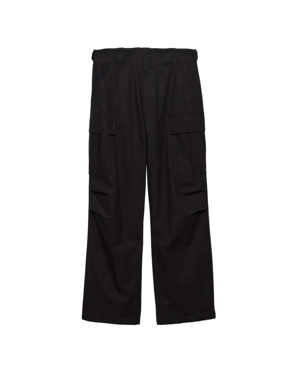 Pantalones De Algodón Prada de hombre de color Black