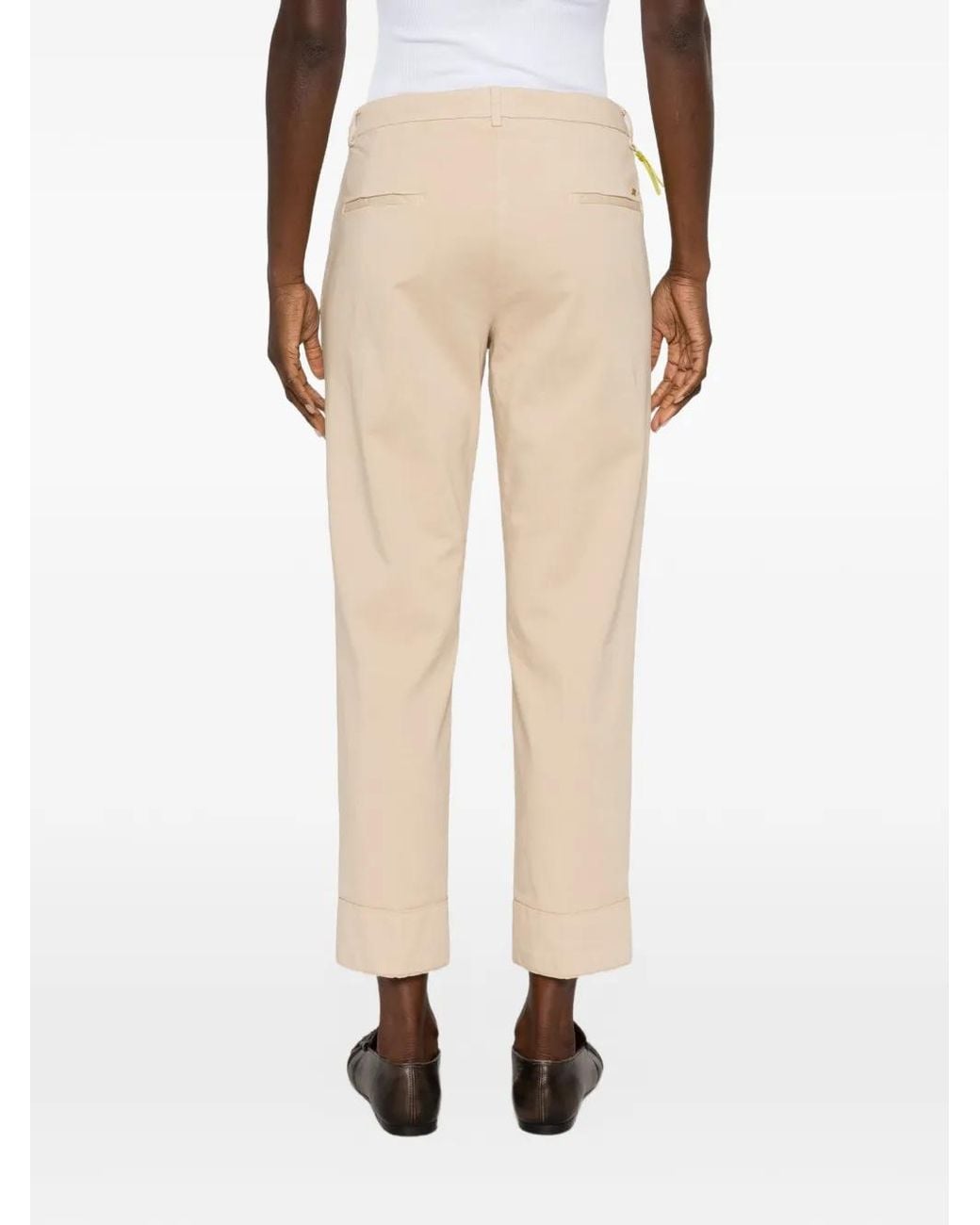 Mason's Natural Turn-Up-Hem Trousers