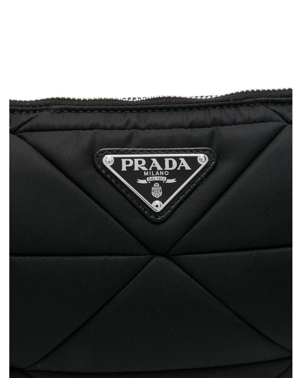 Prada Black Padded Re-Nylon Cross Body