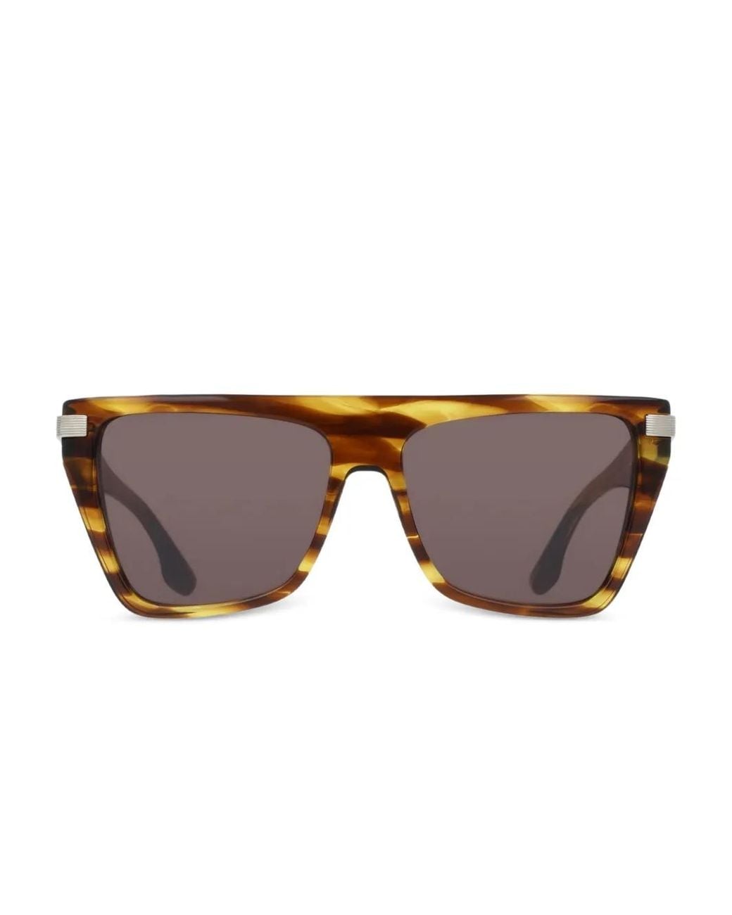 Victoria Beckham Brown Square-Frame Sunglasses