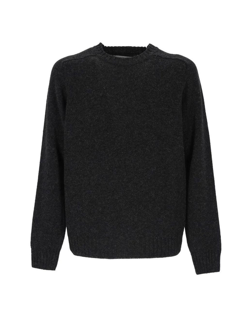 Sebago Black Gilead Crew-Neck Wool Sweater for men