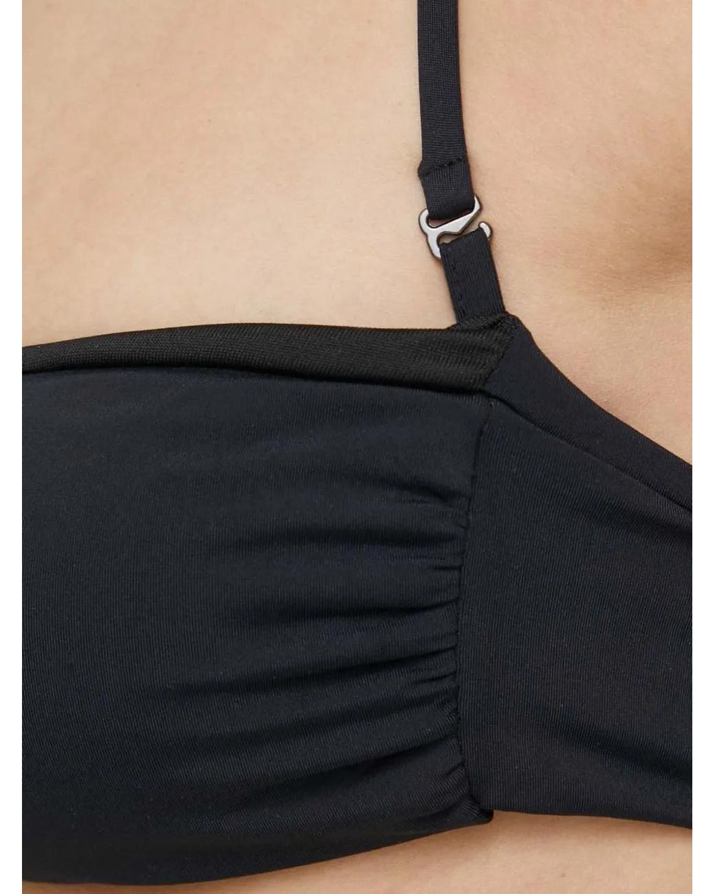 Trussardi Natural Logo-Print Bandeau Bikini
