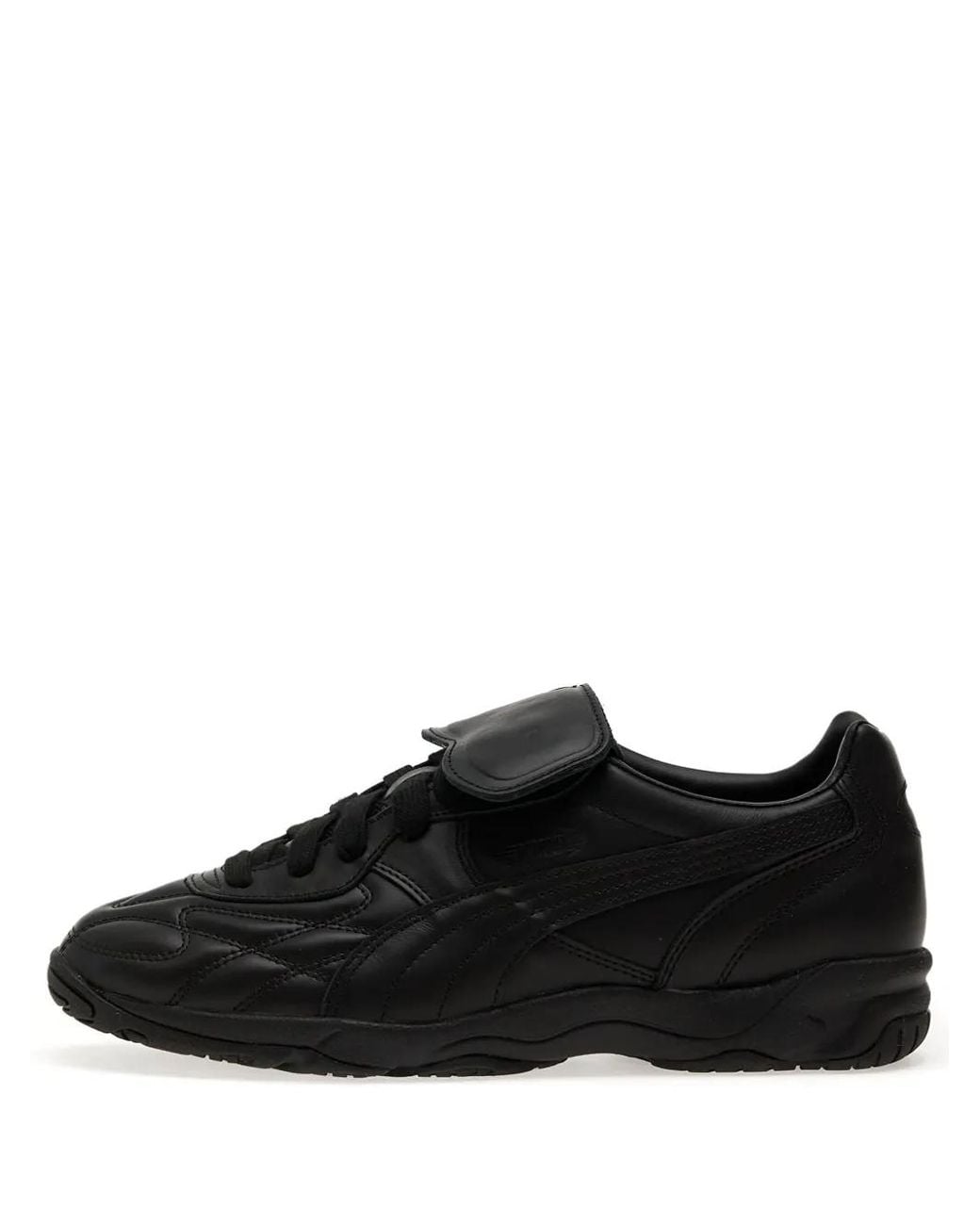 PUMA Black Quilted Strap Trainers