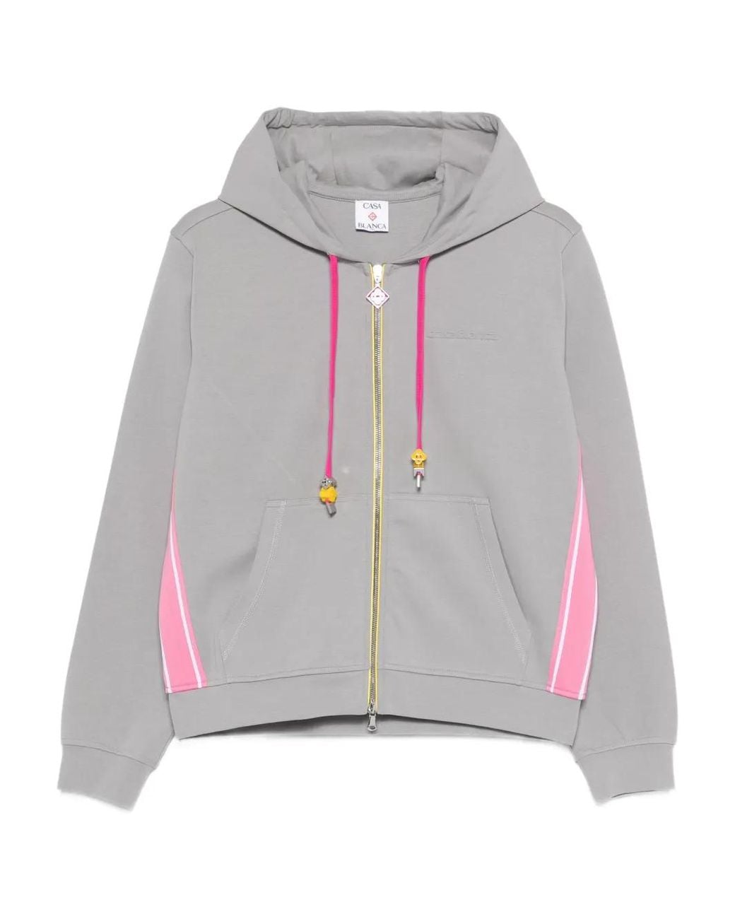 Casablanca Gray Zip-Up Hoodie