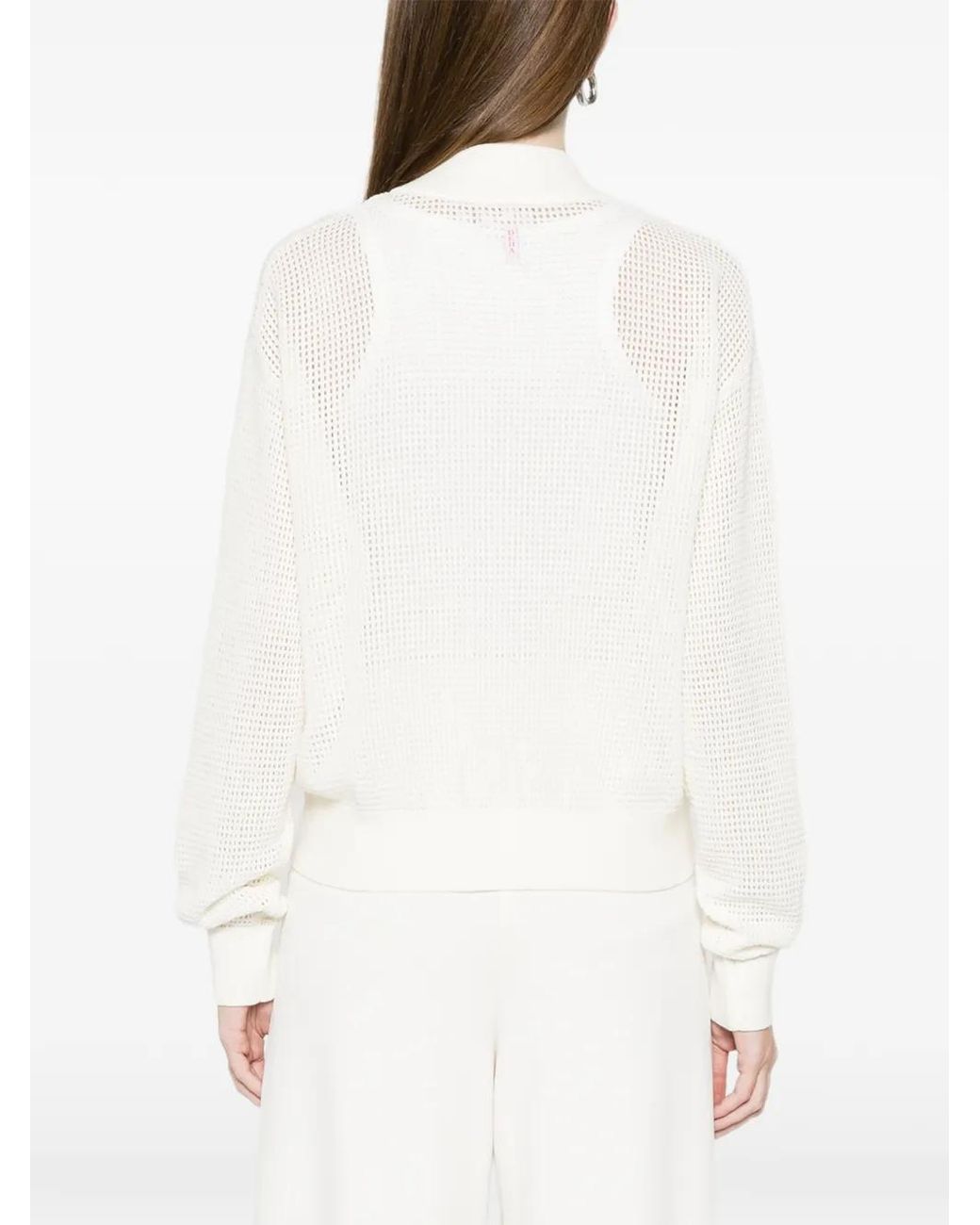 Deha White Zip-Up Cardigan