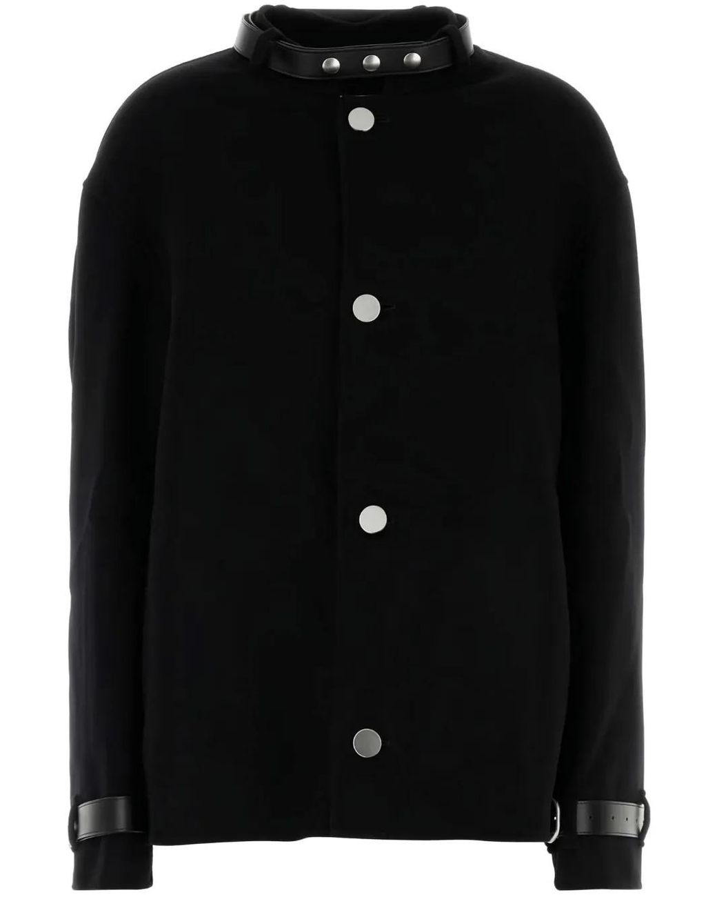 Jil Sander Black Belt-Detail Cashmere Jacket