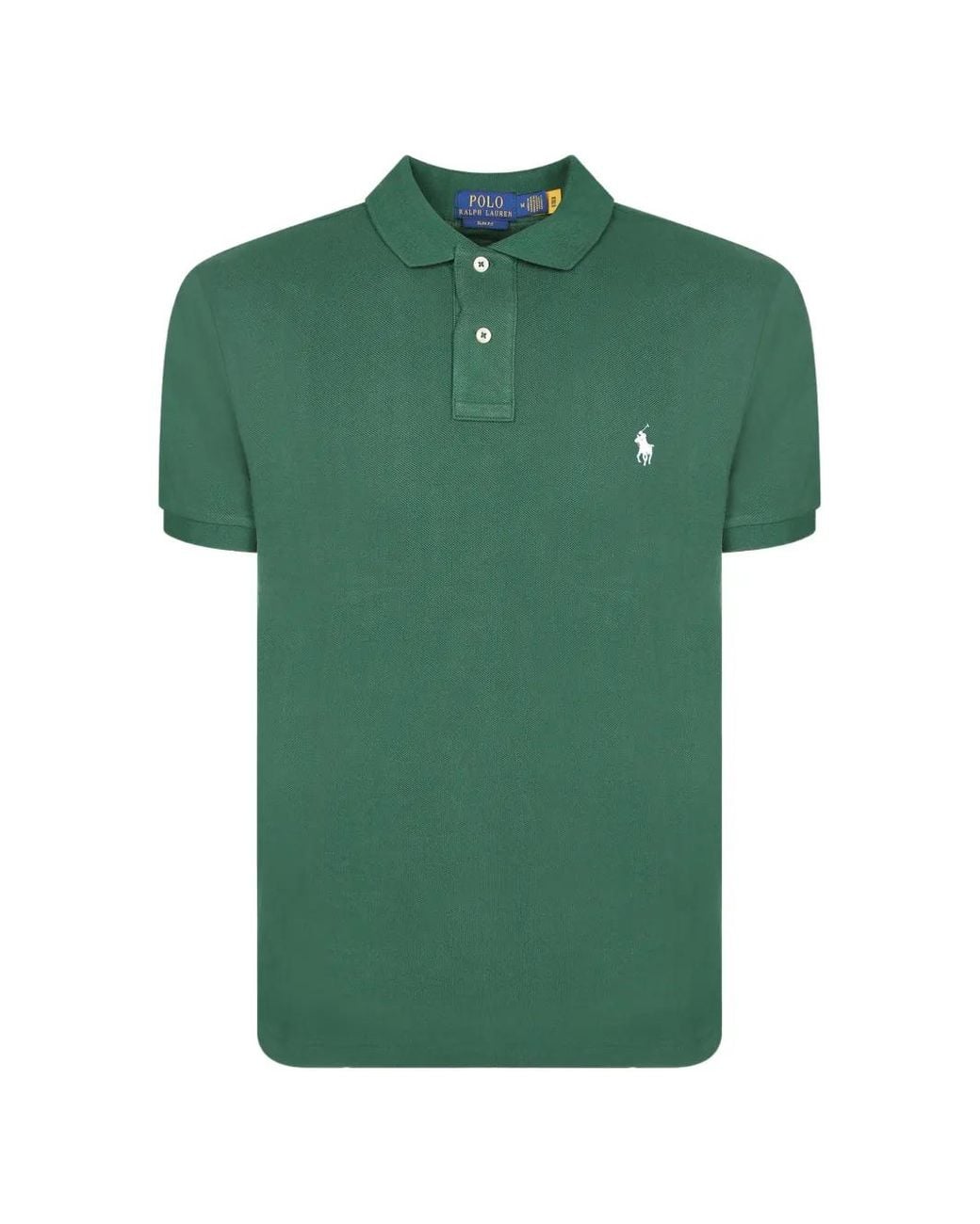 Polo Ralph Lauren Green Logo-Embroidered Cotton Polo Shirt for men