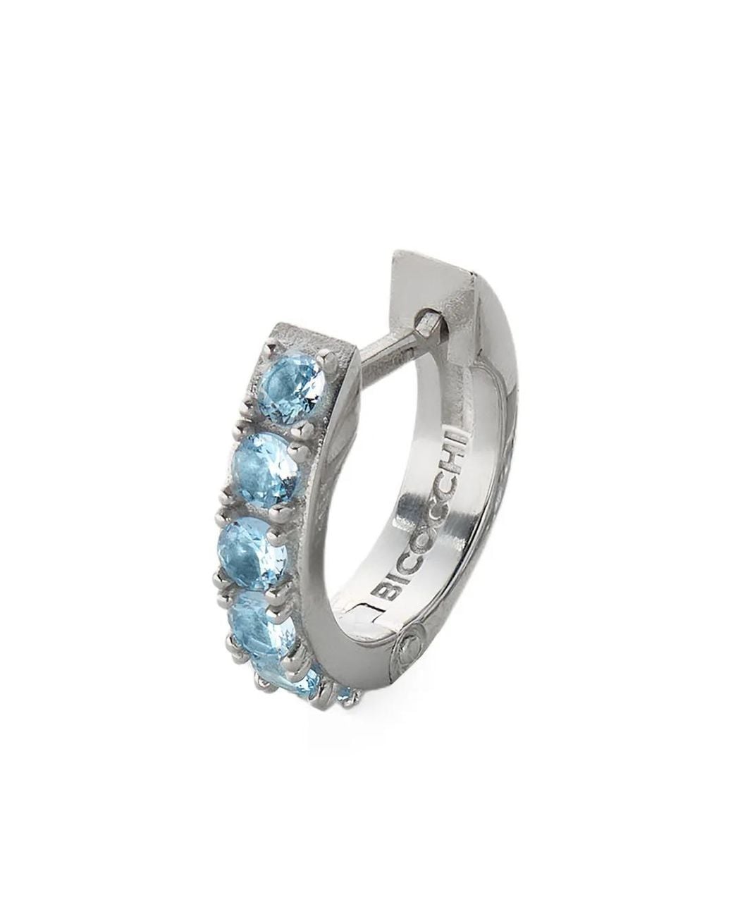 Emanuele Bicocchi White Embellished Hoop Earring